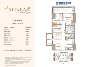 calinea 3 BR A 86